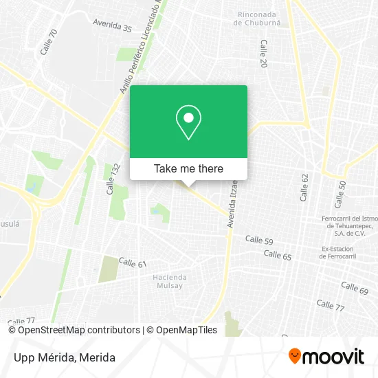 Mapa de Upp Mérida
