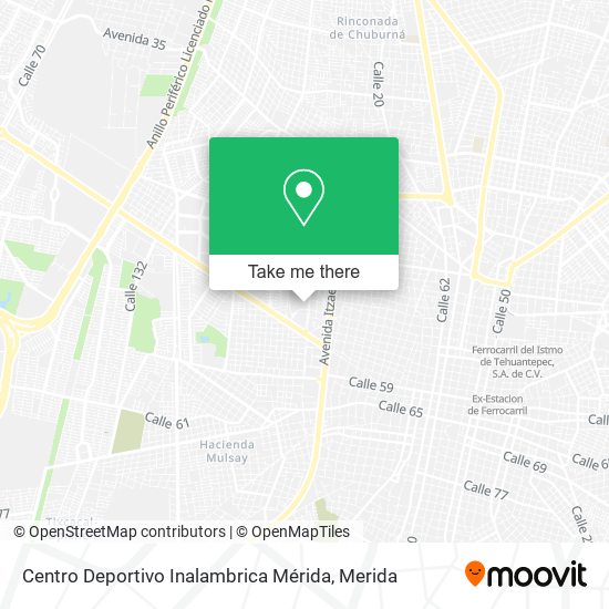 Centro Deportivo Inalambrica Mérida map