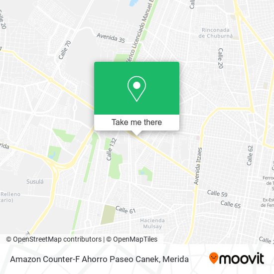 Mapa de Amazon Counter-F Ahorro Paseo Canek