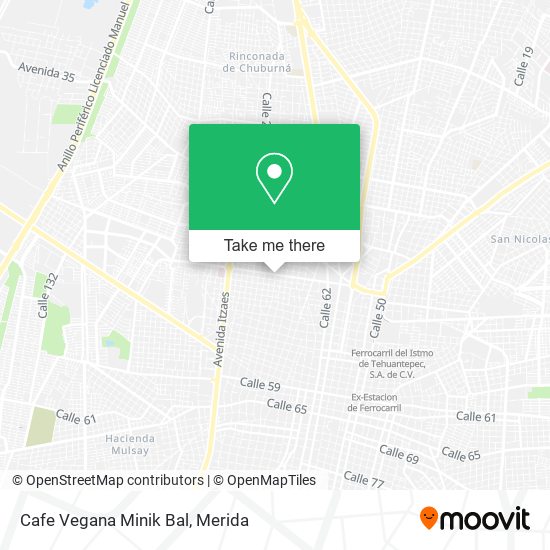 Cafe Vegana Minik Bal map