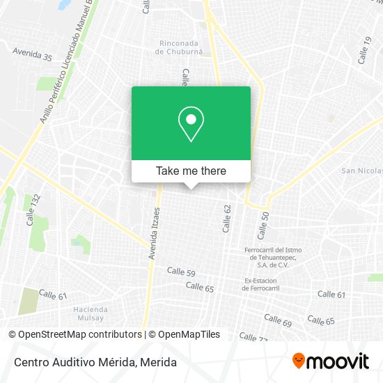 Mapa de Centro Auditivo Mérida