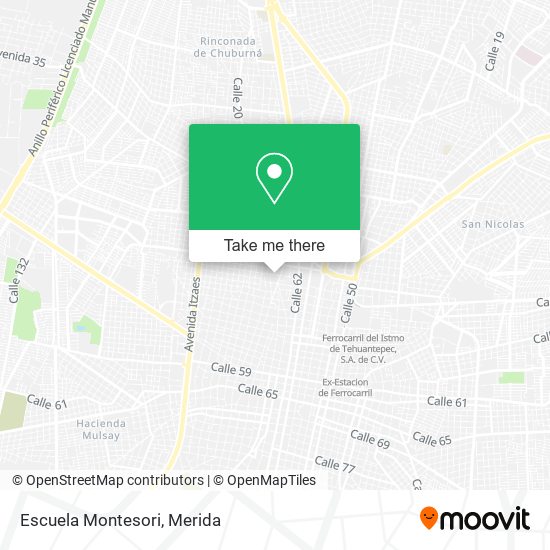 Escuela Montesori map