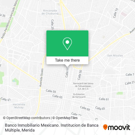 Banco Inmobiliario Mexicano. Institucion de Banca Múltiple map