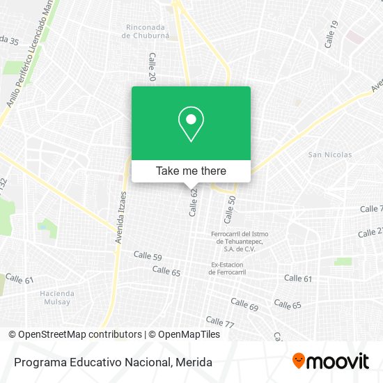 Programa Educativo Nacional map