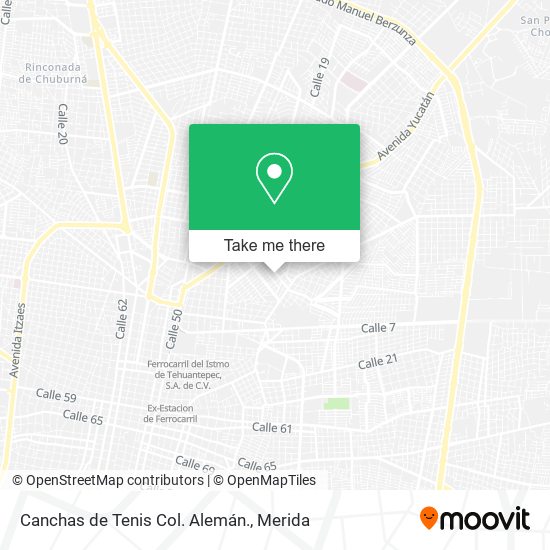 Mapa de Canchas de Tenis Col. Alemán.