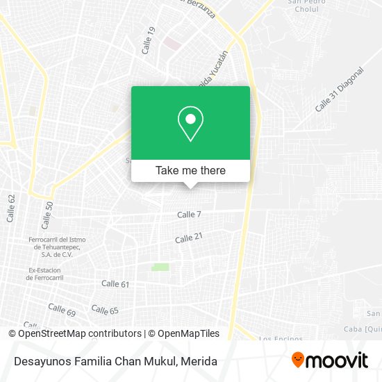 Desayunos Familia Chan Mukul map