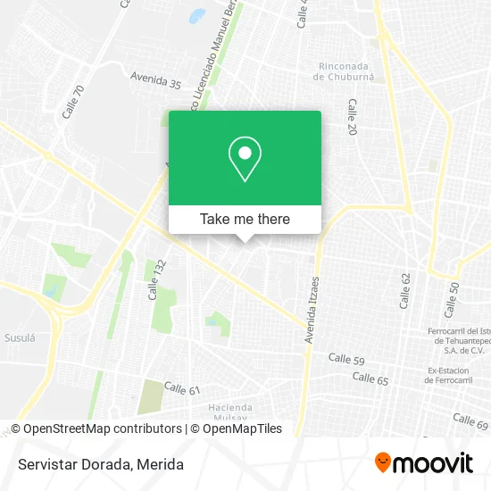 Mapa de Servistar Dorada