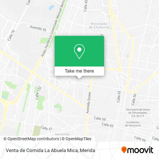 Mapa de Venta de Comida La Abuela Mica