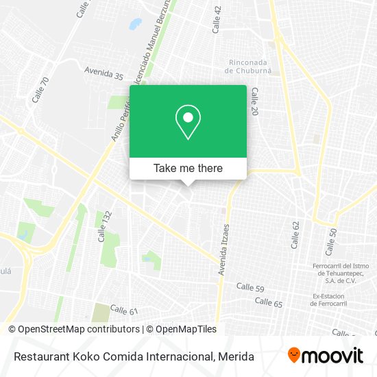 Restaurant Koko Comida Internacional map
