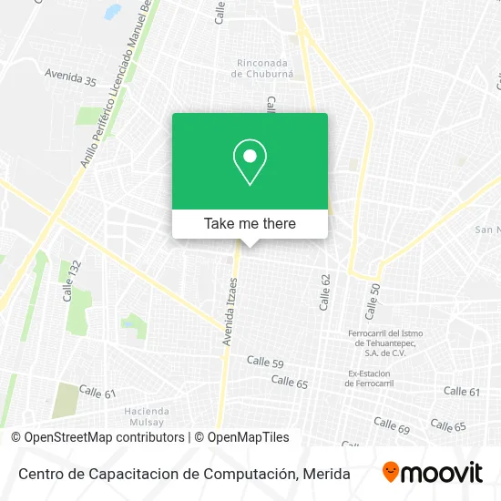 Centro de Capacitacion de Computación map