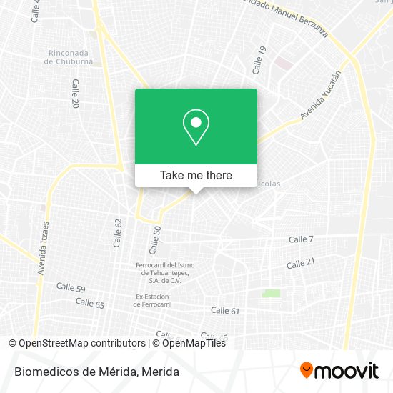 Biomedicos de Mérida map
