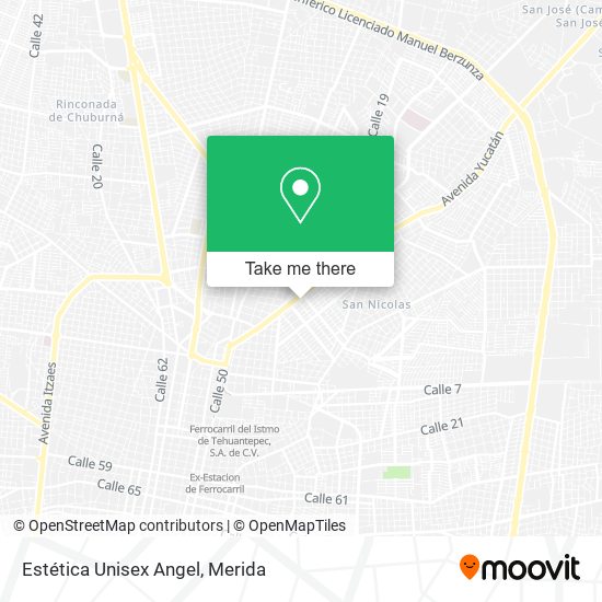 Mapa de Estética Unisex Angel
