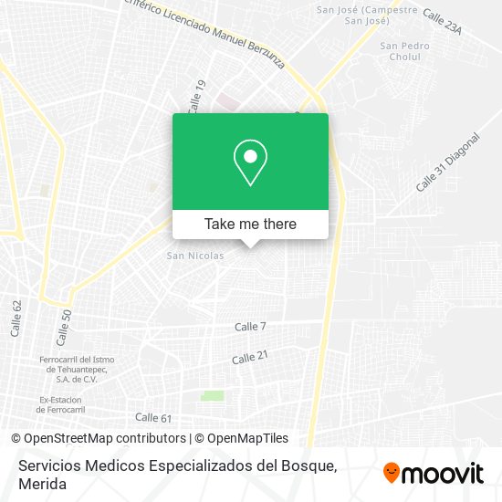 Servicios Medicos Especializados del Bosque map