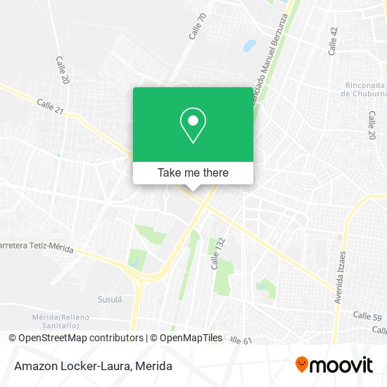 Mapa de Amazon Locker-Laura