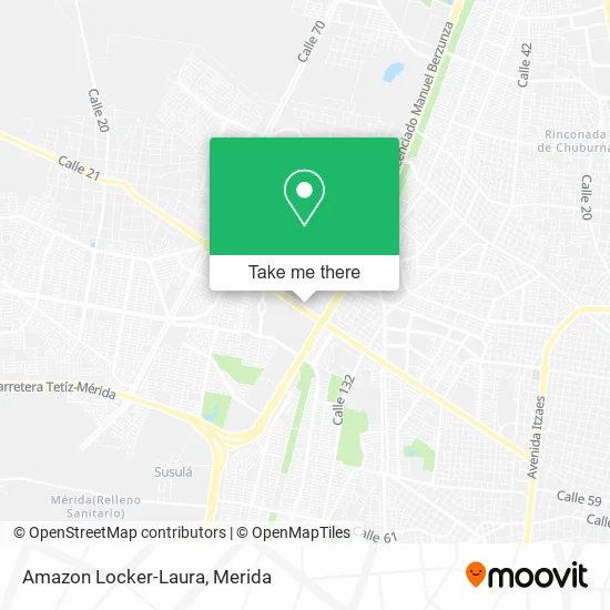 Mapa de Amazon Locker-Laura