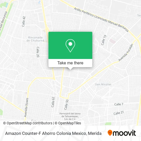 Amazon Counter-F Ahorro Colonia Mexico map