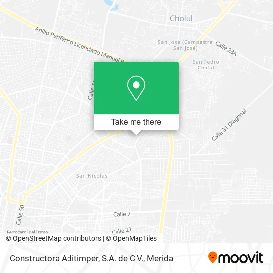 Mapa de Constructora Aditimper, S.A. de C.V.