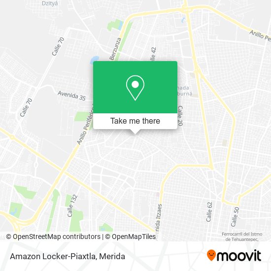 Mapa de Amazon Locker-Piaxtla