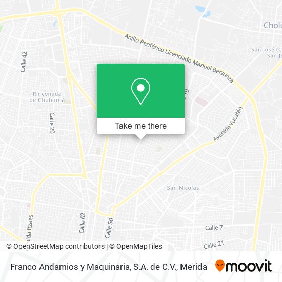 Mapa de Franco Andamios y Maquinaria, S.A. de C.V.