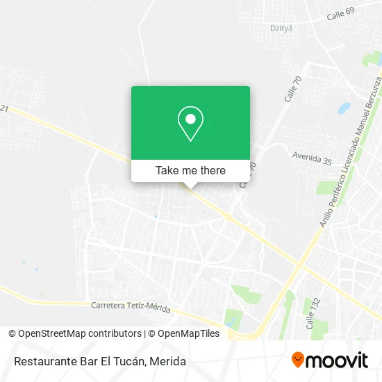 Mapa de Restaurante Bar El Tucán