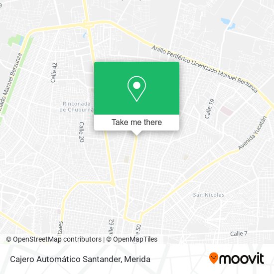 Cajero Automático Santander map