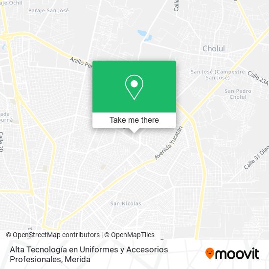 Alta Tecnología en Uniformes y Accesorios Profesionales map