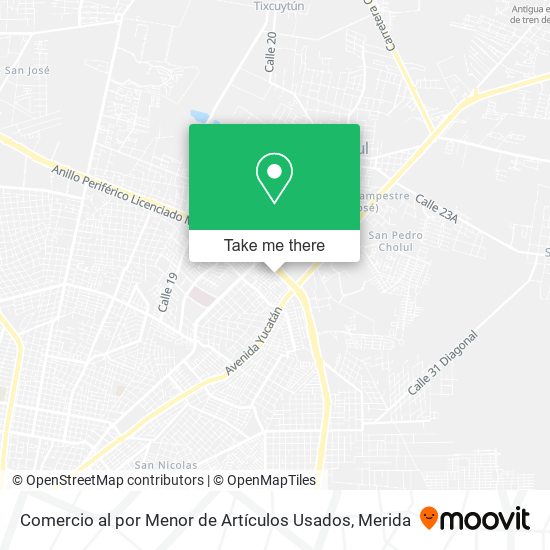 Comercio al por Menor de Artículos Usados map
