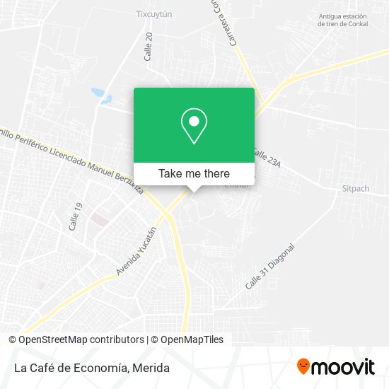 Mapa de La Café de Economía