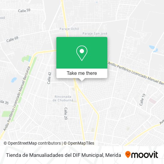Mapa de Tienda de Manualiadades del DIF Municipal