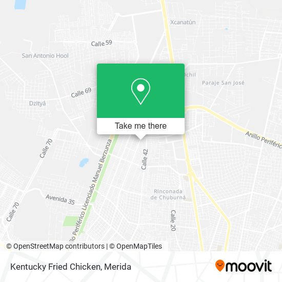 Kentucky Fried Chicken map