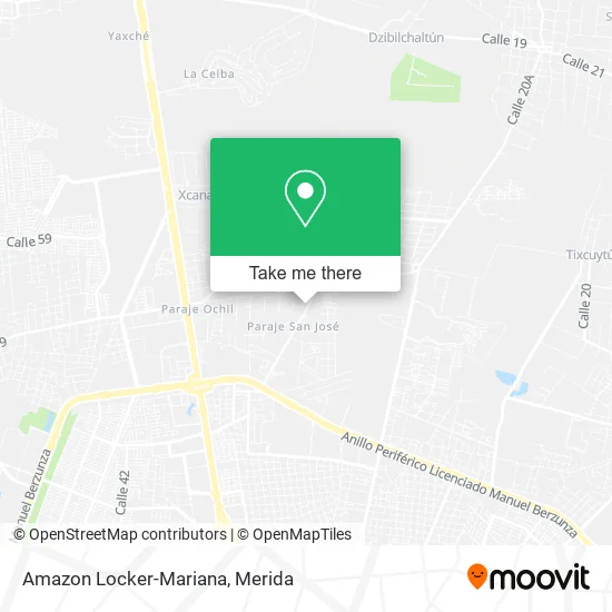 Mapa de Amazon Locker-Mariana