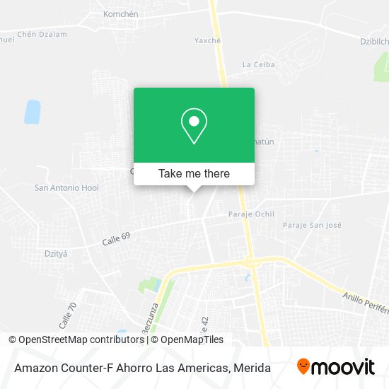 Amazon Counter-F Ahorro Las Americas map