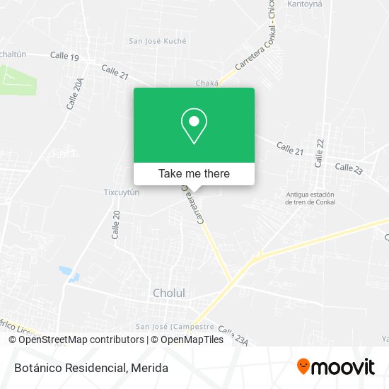 Botánico Residencial map