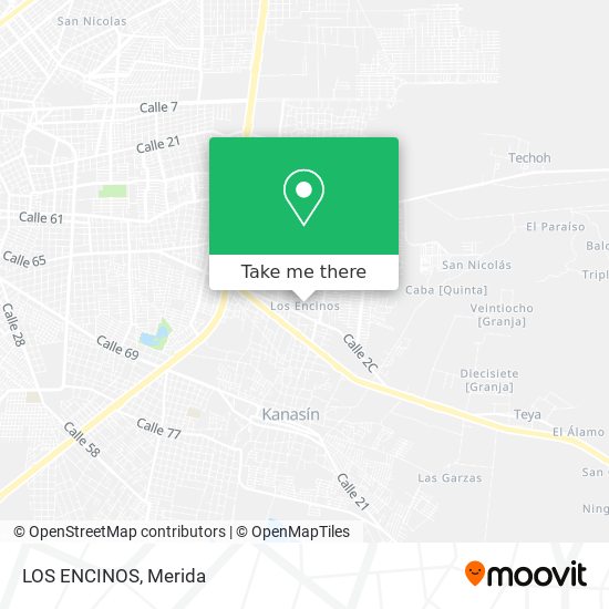 LOS ENCINOS map