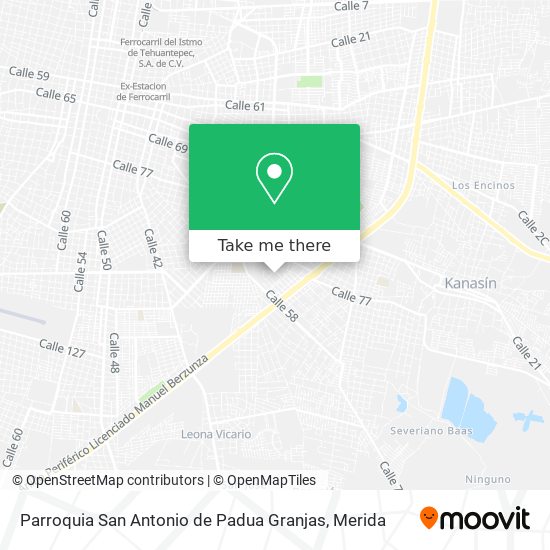 Parroquia San Antonio de Padua Granjas map