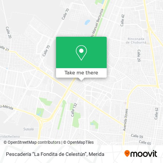 Mapa de Pescadería “La Fondita de Celestún”