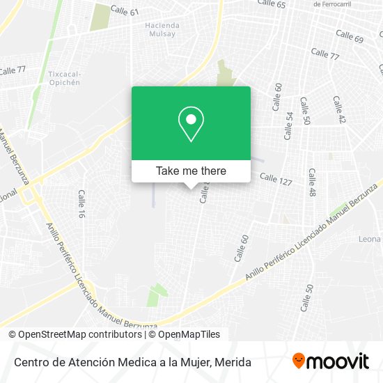 Centro de Atención Medica a la Mujer map