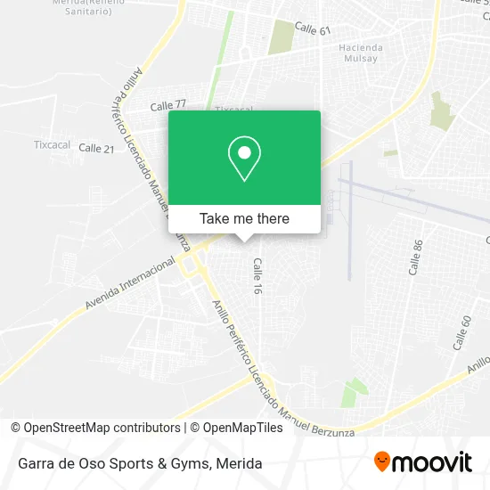 Garra de Oso Sports & Gyms map