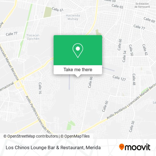 Mapa de Los Chinos Lounge Bar & Restaurant