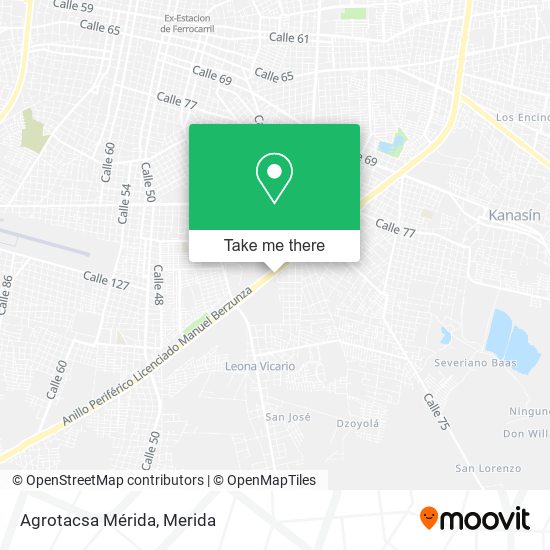 Mapa de Agrotacsa Mérida