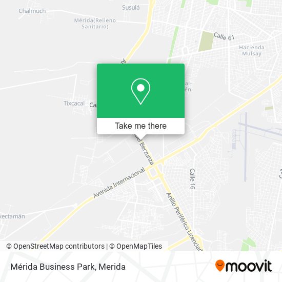 Mérida Business Park map