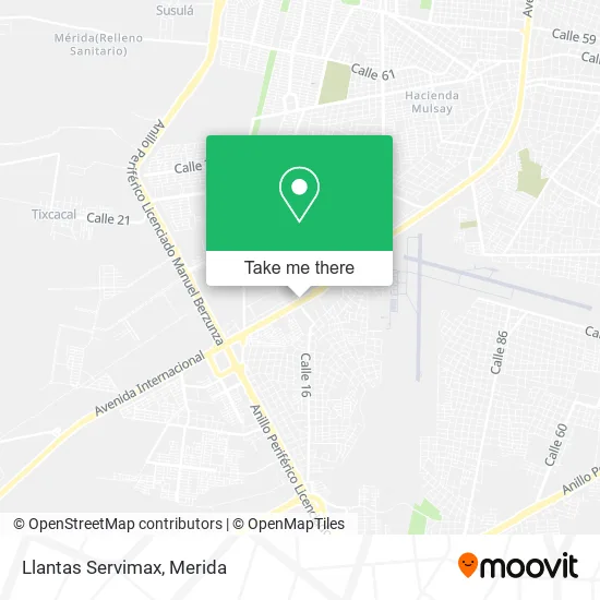 Llantas Servimax map