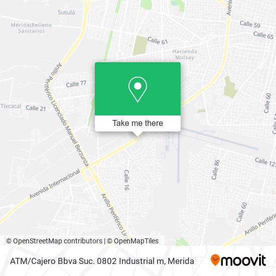 Mapa de ATM / Cajero Bbva Suc. 0802 Industrial m