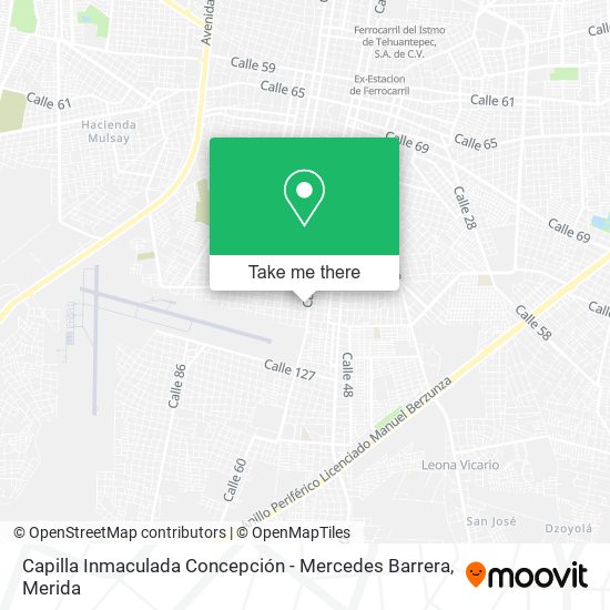 Mapa de Capilla Inmaculada Concepción - Mercedes Barrera