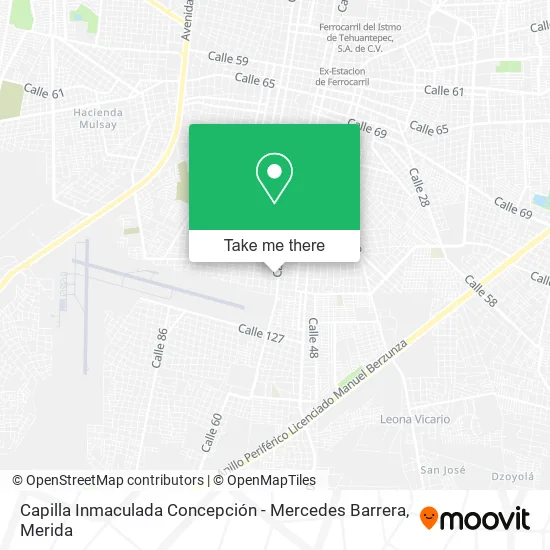 Capilla Inmaculada Concepción - Mercedes Barrera map
