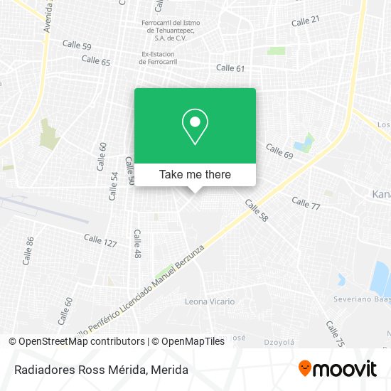 Radiadores Ross Mérida map