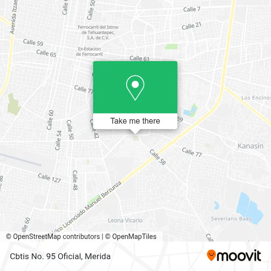 Cbtis No. 95 Oficial map