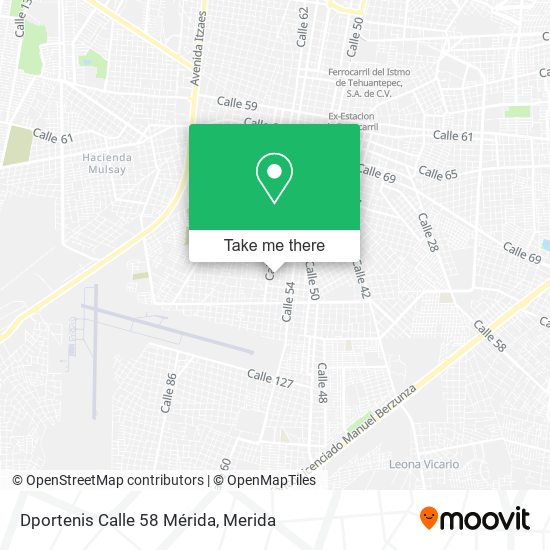 Dportenis Calle 58 Mérida map