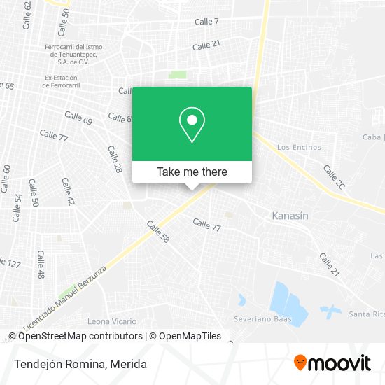 Mapa de Tendejón Romina