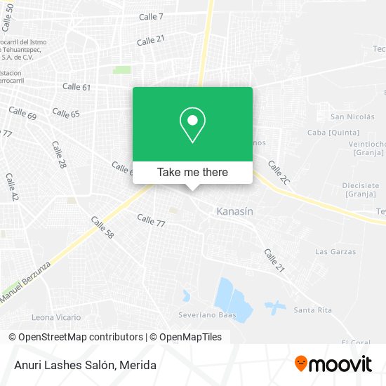 Anuri Lashes Salón map